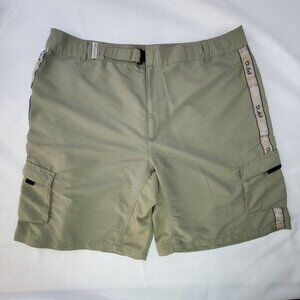 Columbia PFG Mens Large Cargo Shorts Fishing Gear Nylon Polyester Beige